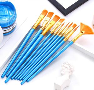 Set di 10 Pennelli Professionali BECOL in Nylon per Pittura Acrilica e Acquerello, per Artisti - Product Image 3