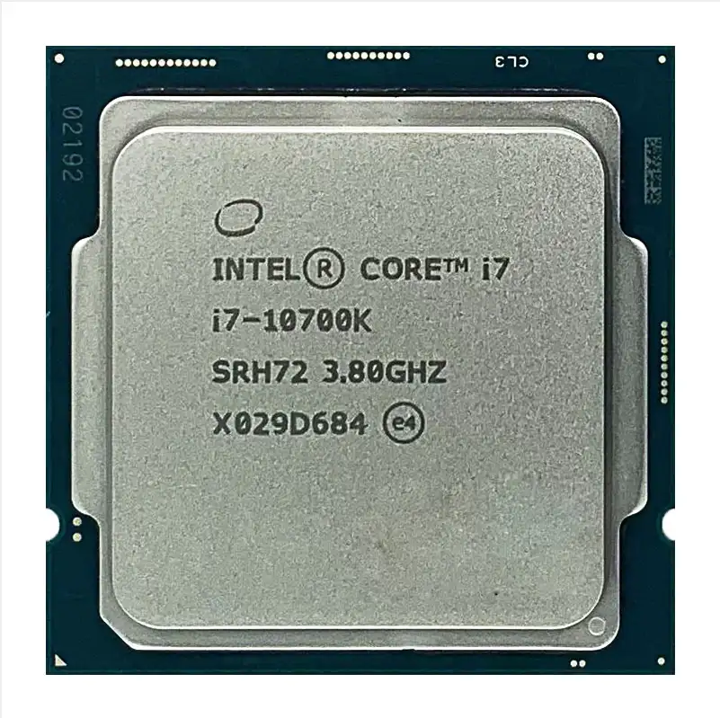 สำหรับ Intel Core I7-10700K I7 10700K 3.8 GHz แปดคอร์โปรเซสเซอร์ CPU 16-Thread L2 = 2M L3 = 16M 125W LGA 1200