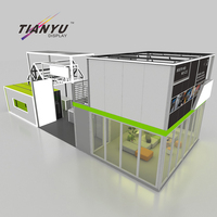 Stand de salon professionnel à deux niveaux TIANYU, système de construction modulaire en aluminium polyvalent, affichage de marque haute visibilité