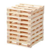 Sous-verres en bois en forme de mini-palette pour la décoration de table