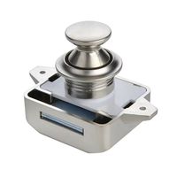 Serrure à bouton moderne en zinc pour camping-car, caravane, bateau, camping-car, meuble, tiroir, porte, quincaillerie durable