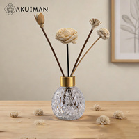 Flacons de parfum vides de luxe 30 ml, diffuseurs de parfum de calibre lourd, emballage en verre de forme étrange