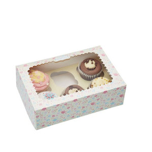 Eco Luxury Custom Brand Rigid Paperboard Cupcakes Packaging <b>Box</b> with Glossy/Matt Lamination Embossing Candle Use - Product Image 2