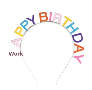 إكسسوارات شعر عالية الجودة بالجملة لأعياد الميلاد، تاج ملكي ملون من السبائك، عصابة رأس للفتيات في أعياد الميلاد - Product Image 2