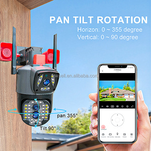 V380pro YooSee 4G/Wifi ống kính kép Màn hình kép ai theo dõi con người 10 x Zoom ngoài trời mạng wifi an ninh IP PTZ CCTV Camera - Product Image 3