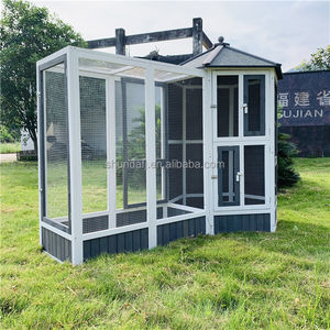 SDB011 Cage à oiseaux en bois de luxe moderne, grande, sur pied, volière, produits pour animaux de compagnie, pour perroquet, pigeon, cage pour animaux de compagnie, maison pour animaux de compagnie - Product Image 5