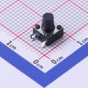 K2-6639SP-H3SC-04 Tactile Switch SMD-4P,6x6mm Switch 1.8N Vertical Mount 6mm 6mm - Product Image 1