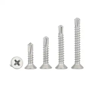 All Size Countersunk Flat Head DIN410 Stainless Steel Self Drilling Galvanized Screw Tornillo