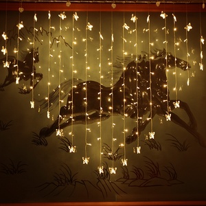 Cadena de luces para cortina de ventana, Año Nuevo, alta calidad, 2025, gran oferta, Cable de goma IP67 Led para decoración navideña con Flash - Product Image 2