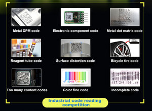 Lecteur de codes-barres 2D filaire ou sans fil W50, lecteur de passeport QR, PDF417, Data Matrix avec station d'accueil USB pour applications industrielles et médicales - Product Image 2