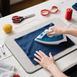 <span class=keywords><strong>Tapis</strong></span> de pressage en laine 13,5 x 17 pouces, <span class=keywords><strong>tapis</strong></span> de repassage portable en feutre pour la couture et le patchwork, épaisseur 1/2 pouce, réflecteur de chaleur - Product Image 3