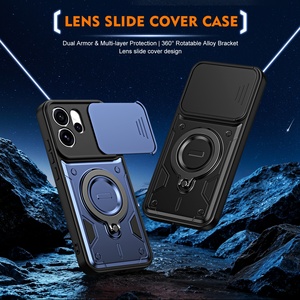 Funda Multifuncional para Teléfono con Anillo Magnético, Soporte Plegable para Teléfono, Carcasa Trasera de PC para OPPO A6X A6 Reno 15 Pro 15F 14F para Realme C85 - Product Image 2