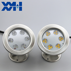 Projecteur LED subaquatique RVBW blanc chaud <span class=keywords><strong>pour</strong></span> piscine, extérieur, étanche IP68, en acier inoxydable 304, 12V/24V, conforme ROHS - Product Image 1