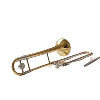Wholesale OEM SL-5602 Bb Trombone Lacquered Gold Slide Brass Instrument Includes Case & Accessories Tianjin for Music Stores