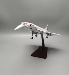 1/125 Échelle ABS Résine British Airways <span class=keywords><strong>Air</strong></span> <span class=keywords><strong>France</strong></span> Concorde Avion Modèle Supersonique Compagnie Aérienne Moulé Sous Pression Jouet pour Collection - Product Image 4