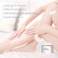 Huati Sifuli RubioAroma 180g beurre corporel fouetté coloré biologique hydratant lavande lait de coco Rose mangue beurre corporel