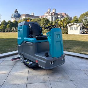 Kommerzielle automatische industrielle Waschmaschine Roboter elektrische Fahrt auf Reinigungs maschine Boden wäscher