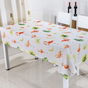 Khăn Trải Bàn Chống Thấm Nước Khăn Trải Bàn Nhựa PVC Hình Chữ Nhật Polyester In Hình Ăn Uống - Product Image 5