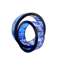 Pantalla LED Flexible Premium para Interiores, Pantalla LED Curva Plegable X para Exhibición Visual en Tiendas Minoristas