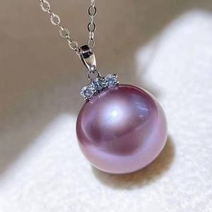 Collar de Perlas Edison de Agua Dulce, Simple y Moderno, Estilo Pestañas, con Cadena de Clavícula S925, Colgante Natural - Product Image 1