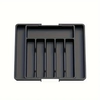 WDF Vente en gros personnalisé extensible Organisateurs De Cocina argenterie Plateau à couverts Organisateur de tiroir de cuisine en plastique