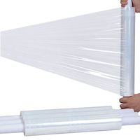 Rollo de película elástica para envoltura de palés de alta tensión, moldeado por soplado transparente, película de embalaje suave a prueba de humedad, película de Lldpe