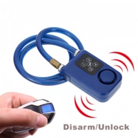 Antivol intelligent pour vélo avec alarme, télécommande Bluetooth, câble de verrouillage pour vélo et trottinette