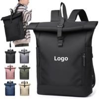 Tas Ransel Unisex Anti Air Bahan Nylon dengan Resleting Kapasitas Besar 20-35 L, Muat Laptop 16 Inch, Modis untuk Perjalanan Sehari-hari, Hiking, Kuliah, dan Kantor