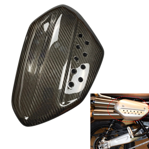 Cubierta de Punta de Silenciador de Escape para Motocicleta, de Fibra de Carbono 100% Seca, Autoclave 3K, para <span class=keywords><strong>Triumph</strong></span> Scrambler 1200 XC/XE - Product Image 1