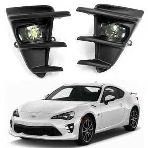 Lente transparente led antiniebla para <span class=keywords><strong>Toyota</strong></span> scion <span class=keywords><strong>GT</strong></span> <span class=keywords><strong>86</strong></span> GT86 2017 2018 2019, par de lentes transparentes con kit de arnés de interruptor - Product Image 1