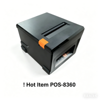 Printer Thermal POS-8360 Auto Cutter 80mm untuk Struk, Penggunaan Bisnis, Terhubung Bluetooth USB LAN, Harga Murah, Ready Stock, Kecepatan 220MM/S