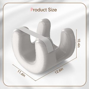 Oreiller cervical moderne en mousse à mémoire de forme anti-âge avec fonctions rafraîchissantes pour le visage et les côtés dormeurs pour un sommeil de beauté et une réduction des rides - Product Image 2