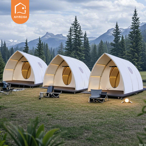 Carpa de Hotel Glamping Airmega 5*7, Tela de PVC, Carpa de Navegación para Resort de Cuatro Estaciones, para Camping, Modelo LINGCHEN-E S - Product Image 1