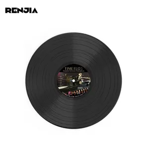 Disque vinyle noir de 12 pouces, musique absolue disponible, disque vinyle, presse à la veste imprimée, solution fabricant LP