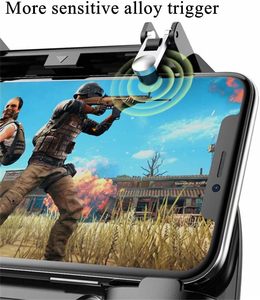 พัดลมระบายความร้อนสำหรับคอนโทรลเลอร์พาวเวอร์แบงค์สำหรับ PUBG Mobile จอยสติ๊กเกมแพด L1 R1 ปุ่มเล็งยิง รีโมทสำหรับ iPhone Android Grip - Product Image 5