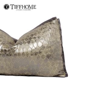 Tiff Home Luxe Designer Taille Oreiller Nouvelle Importation 50X30 Bio <span class=keywords><strong>Housse</strong></span> De <span class=keywords><strong>Coussin</strong></span> Texture Brillante Style Moderne Portable En Gros - Product Image 6