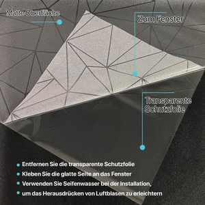 <span class=keywords><strong>Film</strong></span> de fenêtre <span class=keywords><strong>opaque</strong></span> en PVC, motif triangulaire, adhésion électrostatique, protection UV, <span class=keywords><strong>film</strong></span> décoratif pour l'intimité - Product Image 5