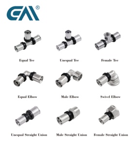 उच्च मानक pex मल्टीलेयर फिटिंग पेर्ट फिटिंग रोहर प्रेस फिटिंग निकल फिटिंग निकल - Product Image 6