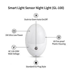 Luz Nocturna LED Inteligente Inalámbrica Portátil para Habitación de Bebés <span class=keywords><strong>y</strong></span> Niños, con Sensor de Oscuridad, Enchufable - Product Image 2
