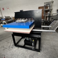 Super Star Automatische Nieuwe 80x100 31x39 Grootformaat Sublimatie Flatbed Printer Hydraulische Warmtepers Machine Kleding T-shirt