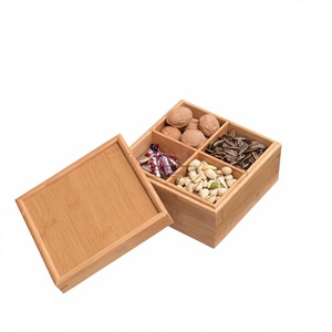 Caja de dulces de madera, diseño moderno, acabado en madera natural duradera, hecha en Vietnam - Product Image 3