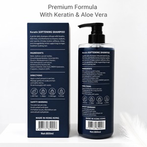 Eunomia <span class=keywords><strong>Trio</strong></span> de Soins Capillaires Réparateurs à la Kératine 800ml/1000ml Shampooing & Après-Shampooing avec Masque Capillaire pour Cheveux Secs, Frisés et Abîmés - Product Image 2