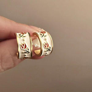 Pendiente de borla larga de flor blanca de hada INS, moda coreana, Perla de resina de cristal, dulce, linda mujer, chica, gancho, pendientes barrocos - Product Image 5