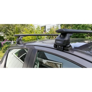 Barres transversales de toit en aluminium noir argenté pour Toyota Yaris HB 2014-2020, porte-bagages - Product Image 3