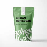 Sac de café de luxe à gousset latéral avec cravate en étain imprimé sur mesure 5kg/12oz/25kg pochette ventilée avec valve unidirectionnelle impression d'emballage élégante