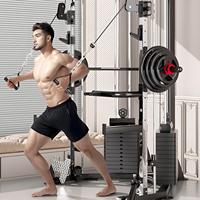 Estación de Gimnasio Comercial Multifuncional Cheongar: Jaula de Potencia, Máquina Smith, Ejercicio de Brazos, Entrenamiento de Bíceps, Acero