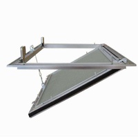 OEM ODM Panneau d'accès carré moderne en aluminium, finition blanc thermolaqué, porte d'inspection murale/plafond pour projets hôteliers et commerciaux