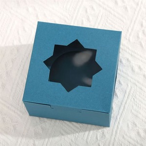 กล่องของขวัญกระดาษแข็งรักษ์โลก กล่องขนมและบิสกิตแบบมีหน้าต่าง สามารถปรับแต่งได้ตามความต้องการ - Product Image 6