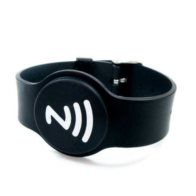 Contactless Smart Adjustable Silicone NFC Wristbands Access RFID Bracelets