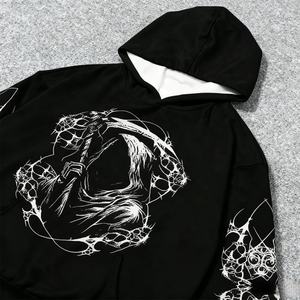 Sudadera con Capucha Oversize de Alta Calidad para Hombre, Estilo Vintage, 400 g/m², con Gráficos Personalizados y Lavado Ácido, de Fabricantes de Ropa Urbana - Product Image 3